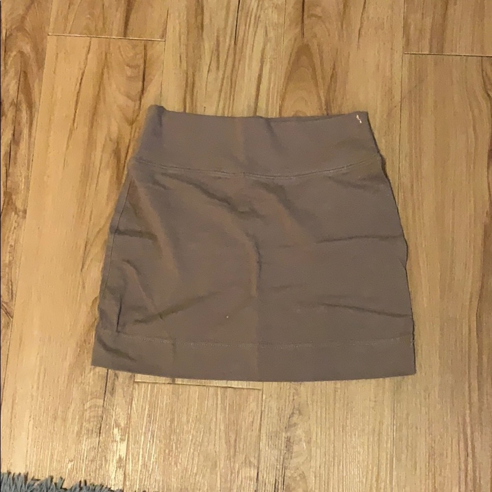 Brown bodycon skirt